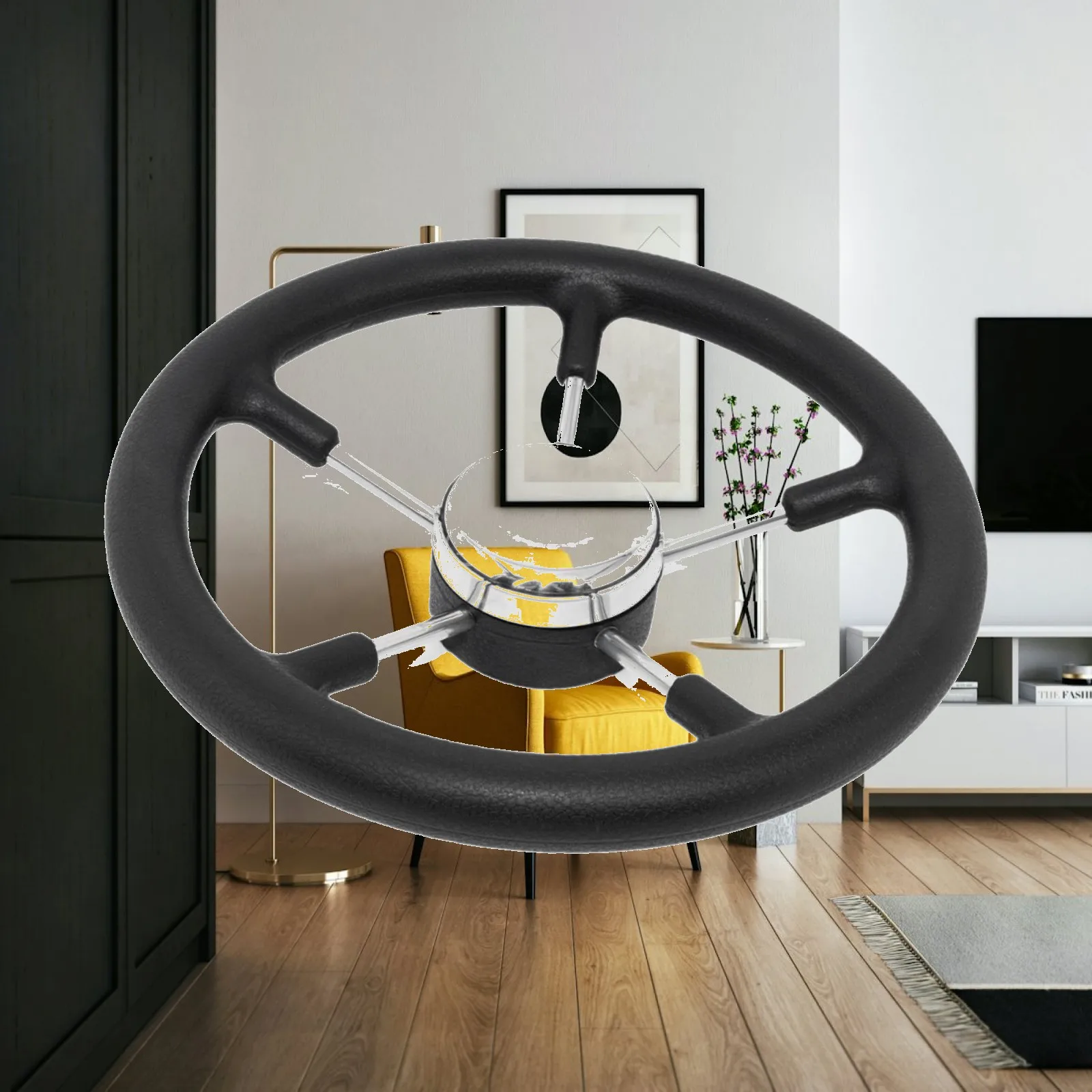 

Professional Boat Steering Wheel Ergonomic Anti Slip Grip for Yacht Motor Boat Marine Direction System