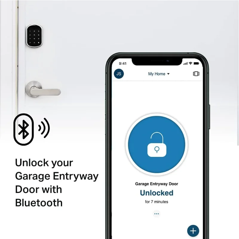 قفل ذكي مزود بشاشة تعمل باللمس - يعمل مع تطبيق myQ ومفتاح من خلال توصيل Amazon in-Garage عند مقترن مع S