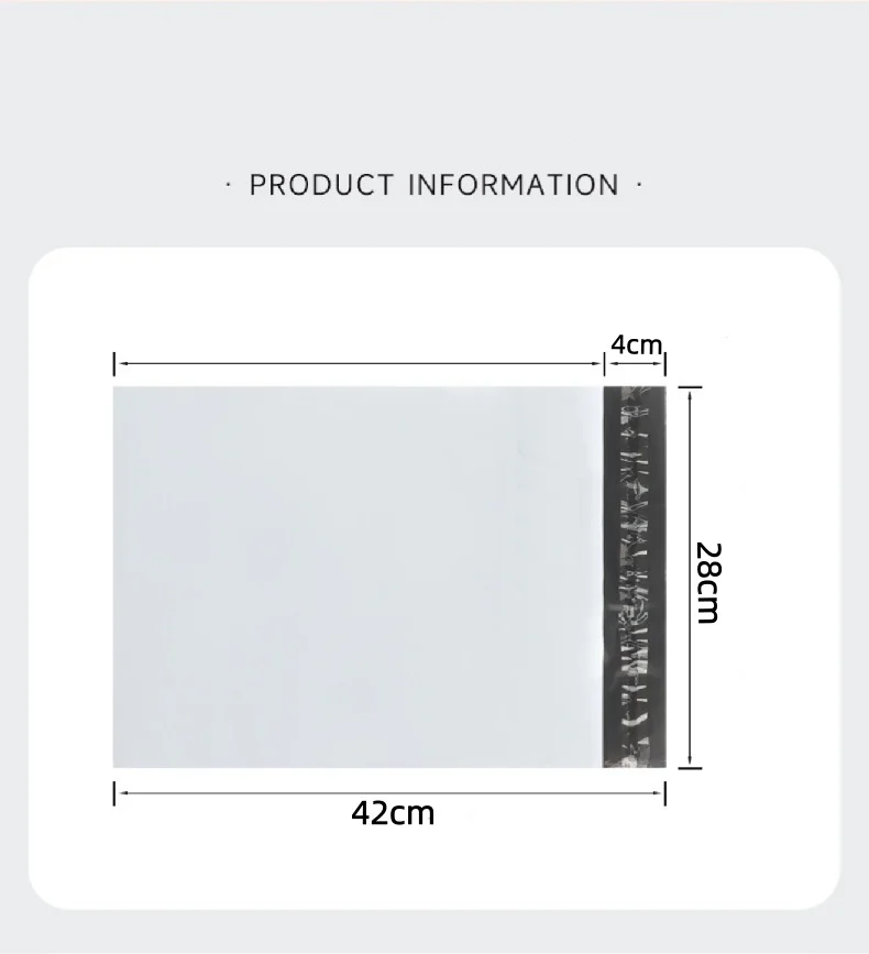 10 Stück Express-Verpackungsbeutel, Umschläge, Aufbewahrungsbeutel, weiße Postbeutel, selbstklebende, versiegelte Express-Beutel – Detail 5