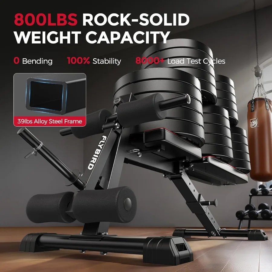 3 in 1 Adjustable Weight Bench with Leg Extension Preacher Curl Pad for Full Body Workout at Home Gym Foldable Exercise Bench S