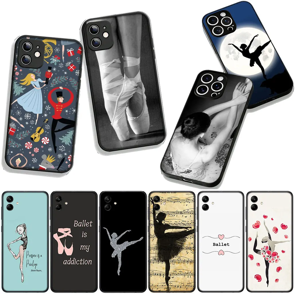 Чехол для телефона Xiaomi Redmi Note 14 12 13 ProPlus A4 A3 Pro Plus 12C 13C 14C 5G A5, чехол для танцев, балерины, балета, танцев