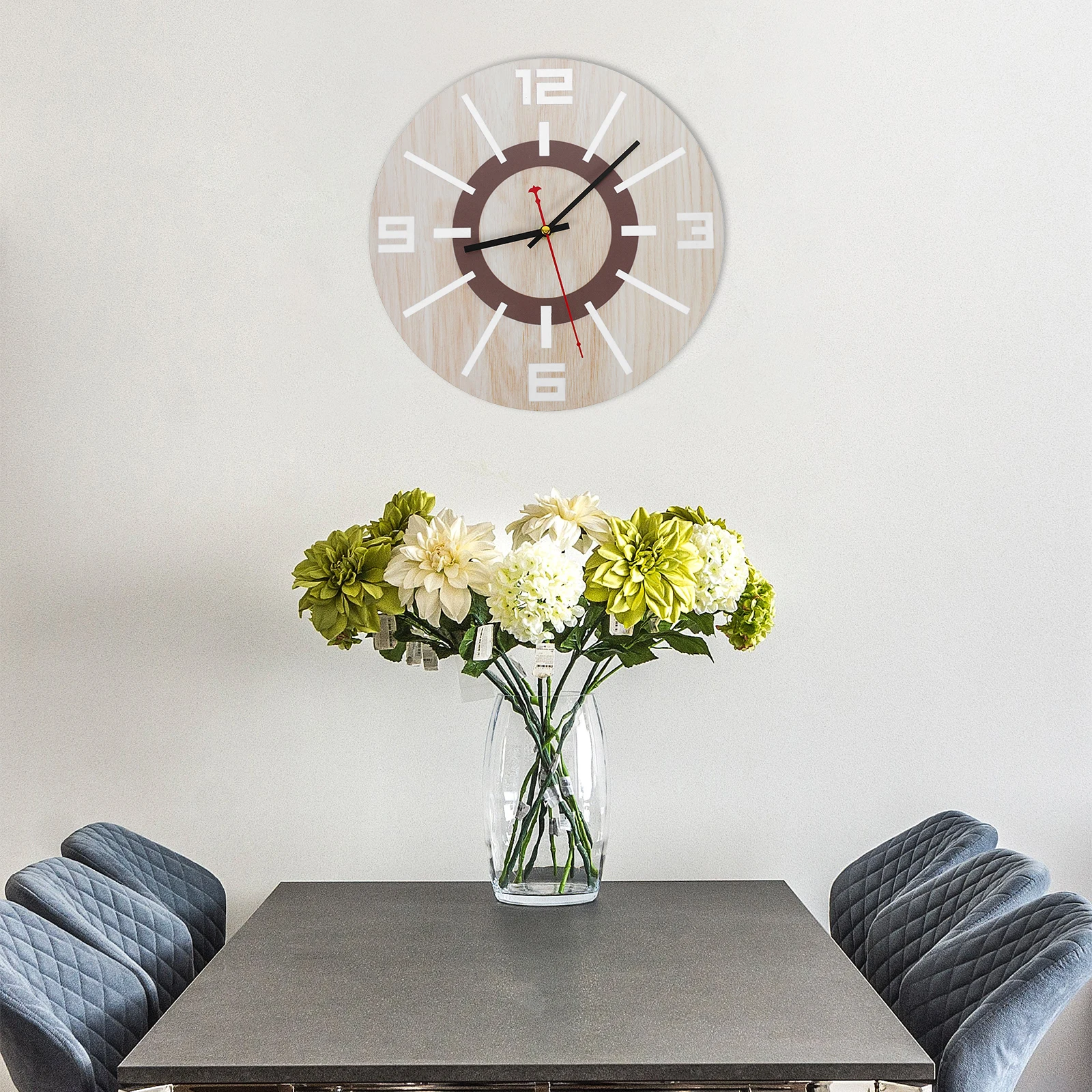 

Wall Clock Farmhouse Clocks for Walls Decorative Kitchen Century Style Decorate