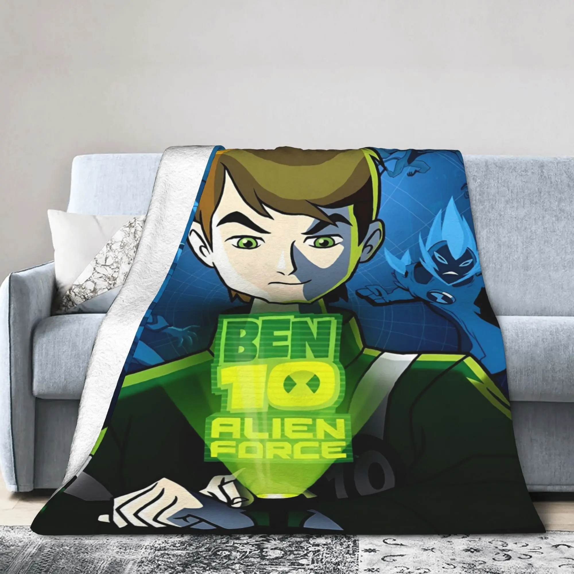 

Ben 10: Alien Force Merch Blankets Ultra-Soft Fleece Throw Blanket Relax Quilt