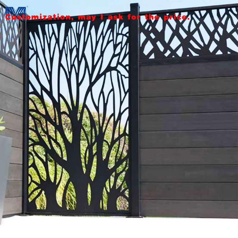 custom.Fence Aluminum Slide Sliding Front House Main Door Iron Design Metal