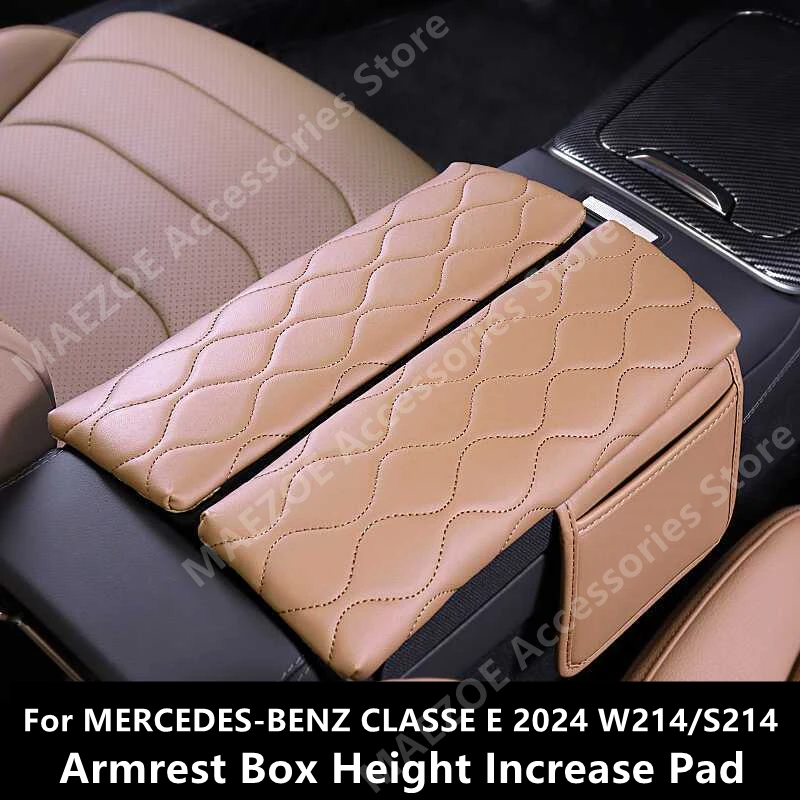 

For MERCEDES-BENZ CLASSE E 2024 W214/S214 Armrest Box Height Increase Pad,Car Interior Decoration Modification Accessories Refit