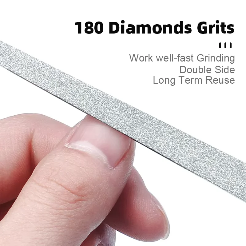 1pc Stainless Steel Double Side Nail File Styling Accessories Polish Remover For Buffer Manicure Tools For Salon Home And Travel