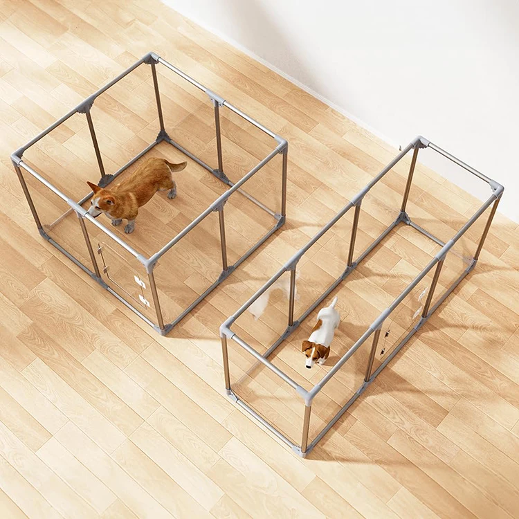 

Acrylic Dog Playpen Dog Playpen Indoor Puppy Pen Pets Fence Puppies Cage Clear Dog Play Pen