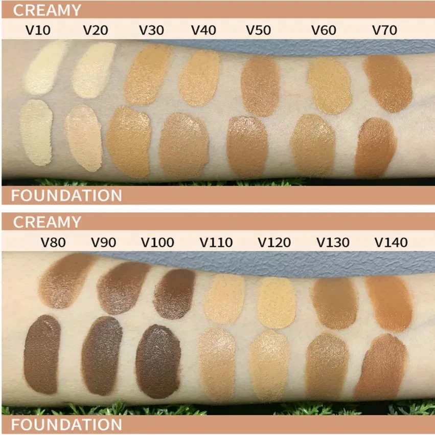 2in1 Full Coverage Perfection Creamy Concealer Private Label Hd Liquid Foundation Face Makeup Custom Logo