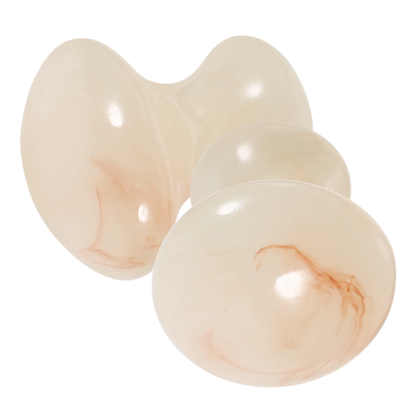 อุปกรณ์นวดหน้า 2 ชิ้น รูปทรงเห็ด ทำจากเรซิ่น สำหรับสปา ดูแลผิวหน้า พกพาสะดวก ใช้ผ่อนคลายที่บ้านและที่ทำงาน