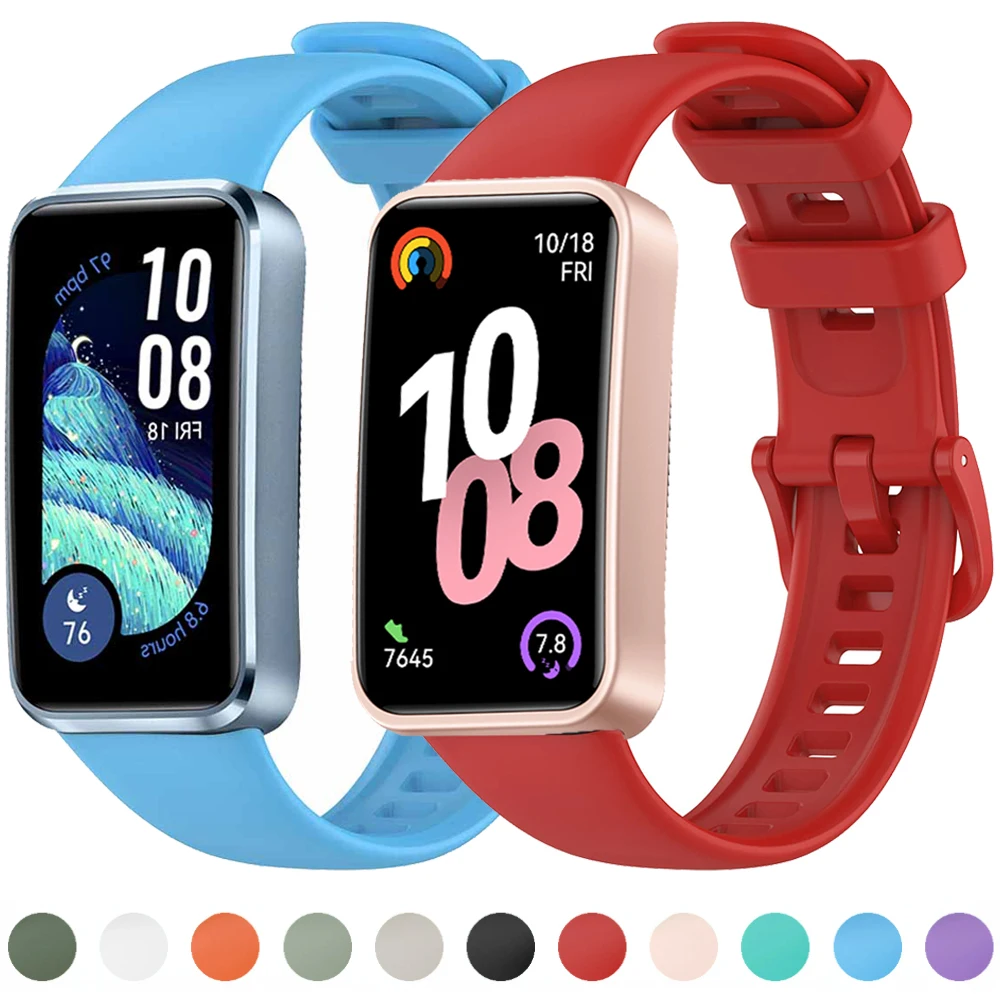 

Sport Silicone Strap for Huawei Band 10 9 8 Bracelet Replaceable Wristband Correa for Huawei Band 10 9 8 Smart Belt Accessories