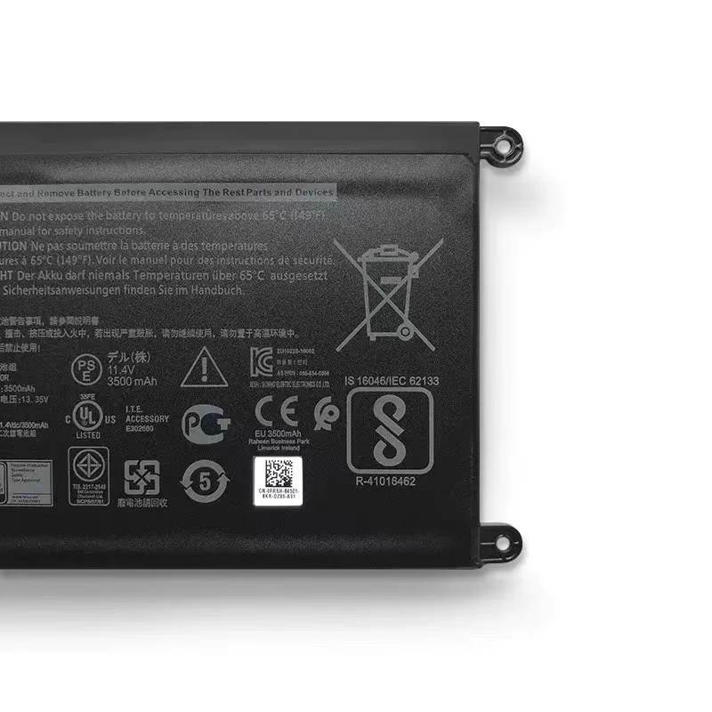 100% originale 3680mAh per DELL Inspiron WDXOR 15-5538 5565 5567 5570 5580 7000 7460 7560 7570 7572 7579 batteria del Computer portatile