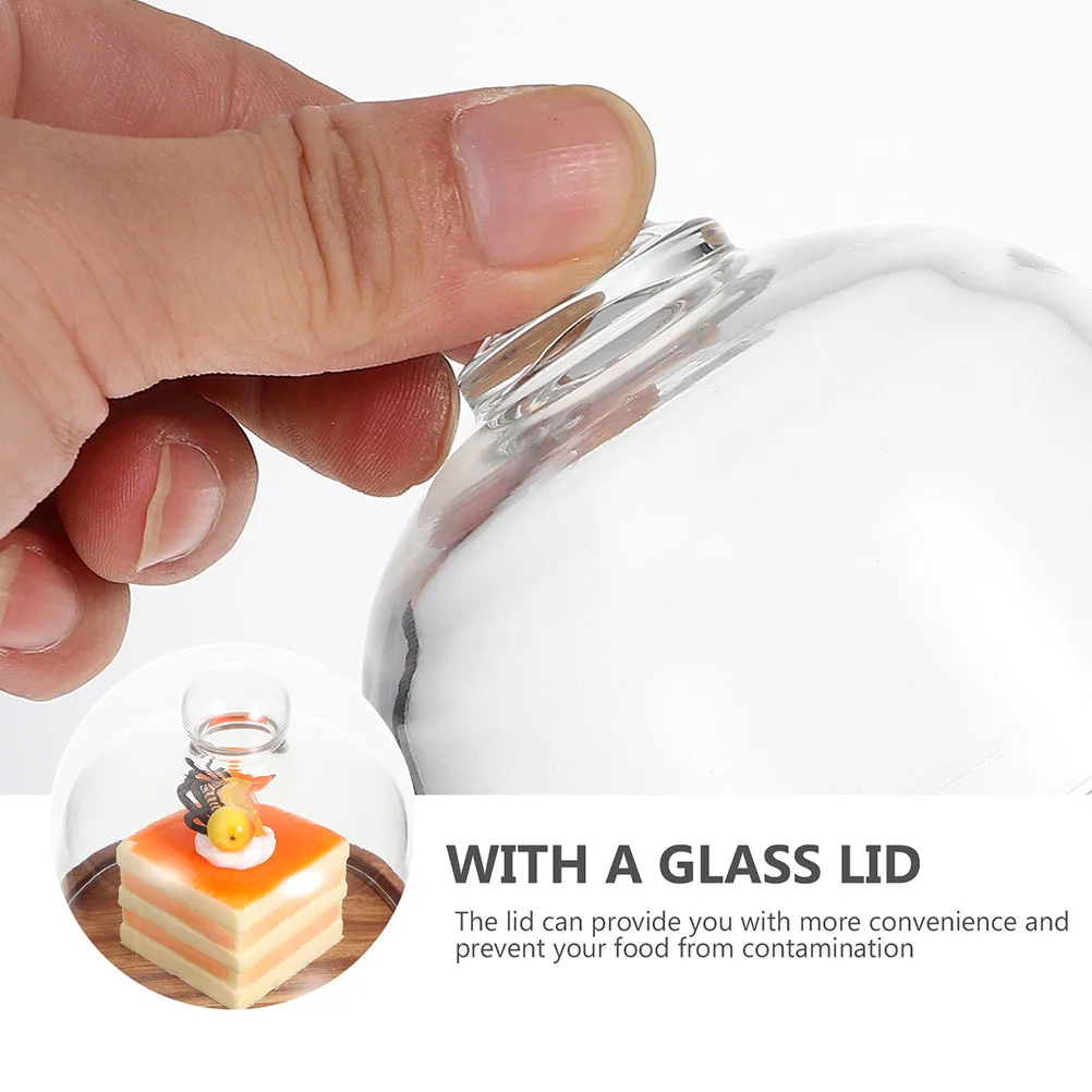 

Прозрачный многофункциональный поднос для торта, десертная тарелка для дома, вечеринок, свадеб, с крышкой для хранения продуктов, кухонная утварь, барная посуда