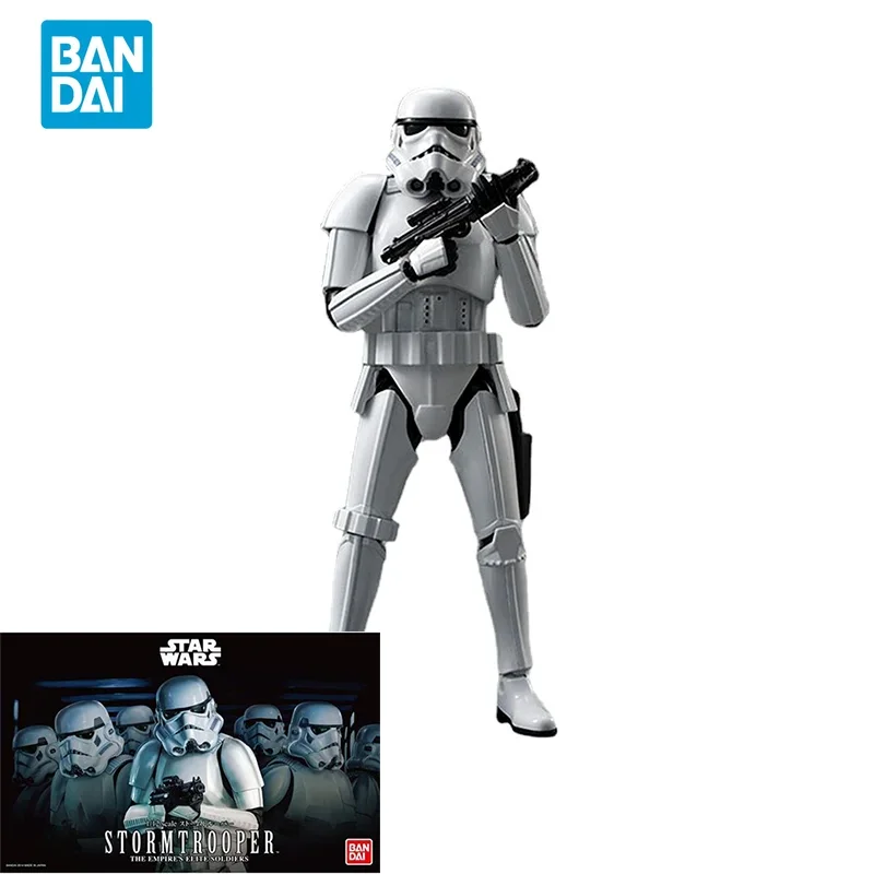 Bandai Original Star Wars Movie Anime Model 1/12 Stormtrooper Action Figure Assembly Model Toys Collectible Gift for Children