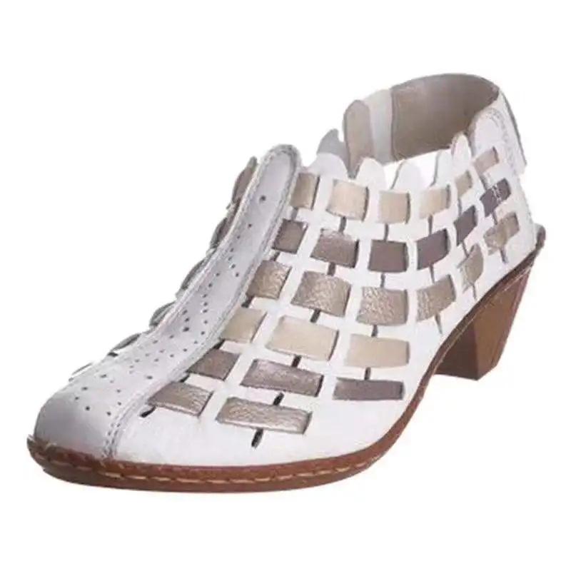 Buty damskie Nowe wysokie obcasy Moda Gladiatorki Czółenka Plus Size Buty damskie Wiosna Jesień Klasyka Buty codzienne Wsuwane Niskie obcasy