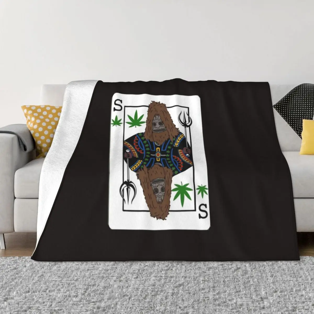 

Sass of Spades The Big Lez Show Throw Blanket Camping Furry Blankets Thermal Blanket