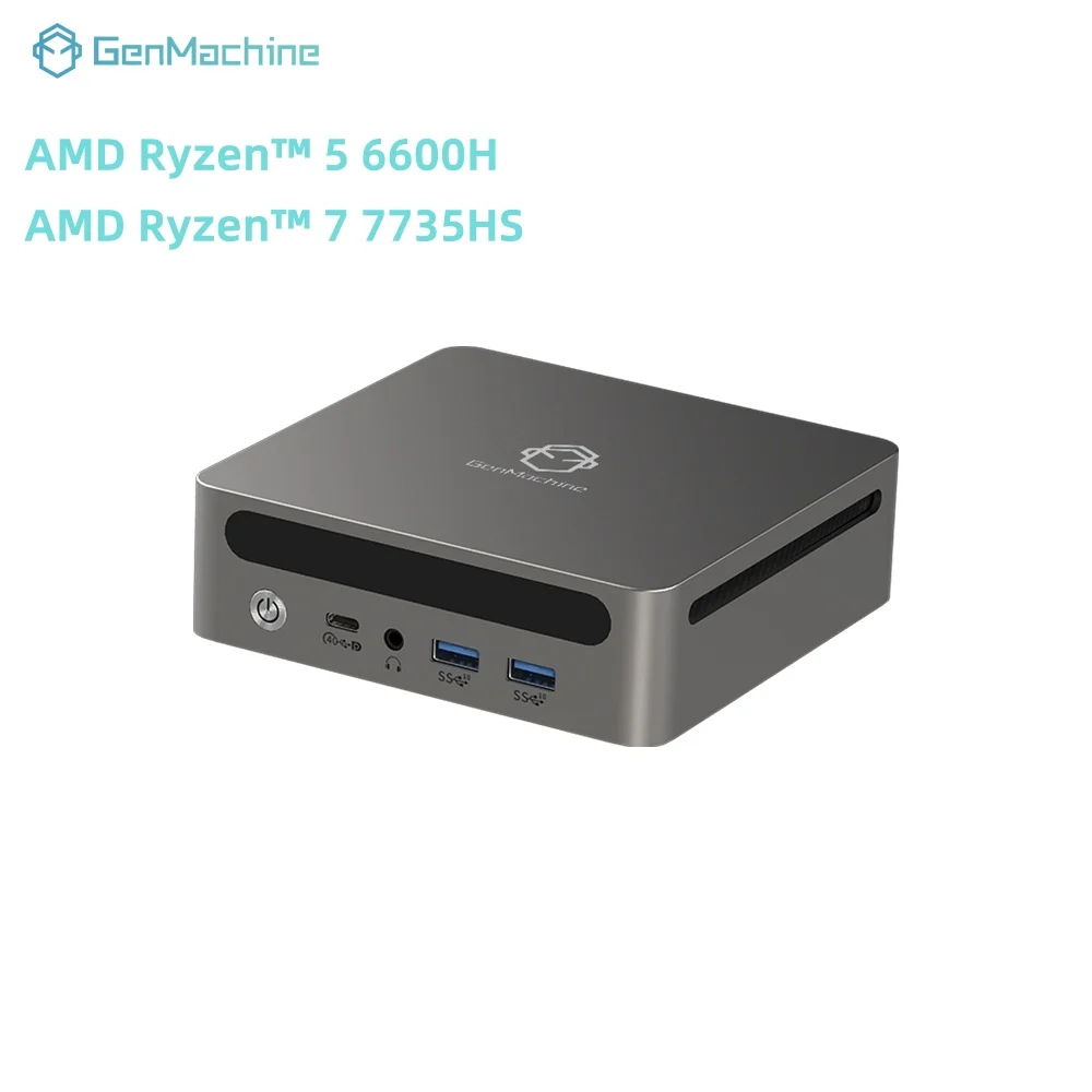 

GenMachine AMD Ryzen 6600H 7735HS 16G LPDDR5 6400 МГц RAM Win 11 МИНИ-ПК WIFI6 Diy ПК Компьютер Мини-ПК Ordenador