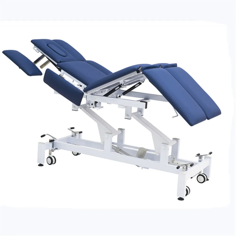 Therapeutic Physiotherapy Equipment Electric Stretcher Chiropractic Drop Table Pedicure Treatment Examination Bed Massage Table