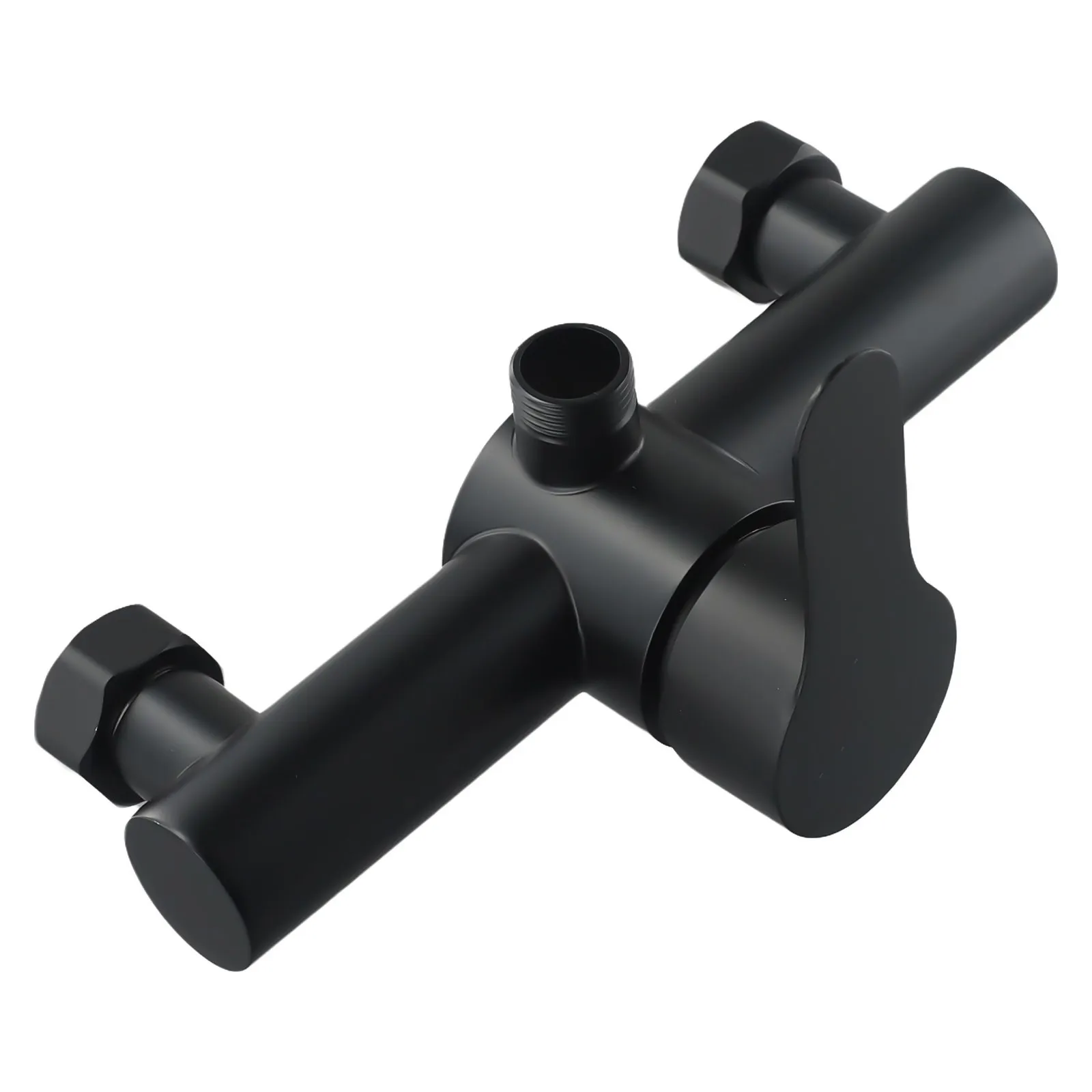 Exquisite High Quality Practical Brand New Shower Faucet Parts 1Pcs Black G1/2 Inch Hot Cold Water Regulator Wall-mounted