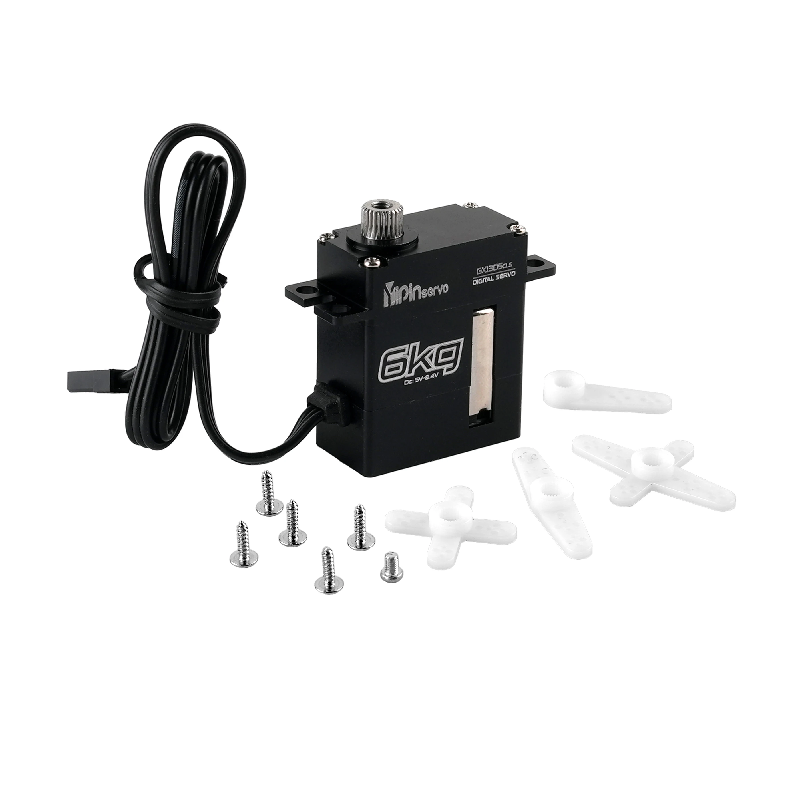 Silnik bezrdzeniowy Micro Digital Servo 6 kg, 180 stopni ° /270 °   Serwa z metalowymi przekładniami sterowanymi kątem, 1 szt./4 szt., części do samodzielnego montażu zabawek, do robotów/aut RC