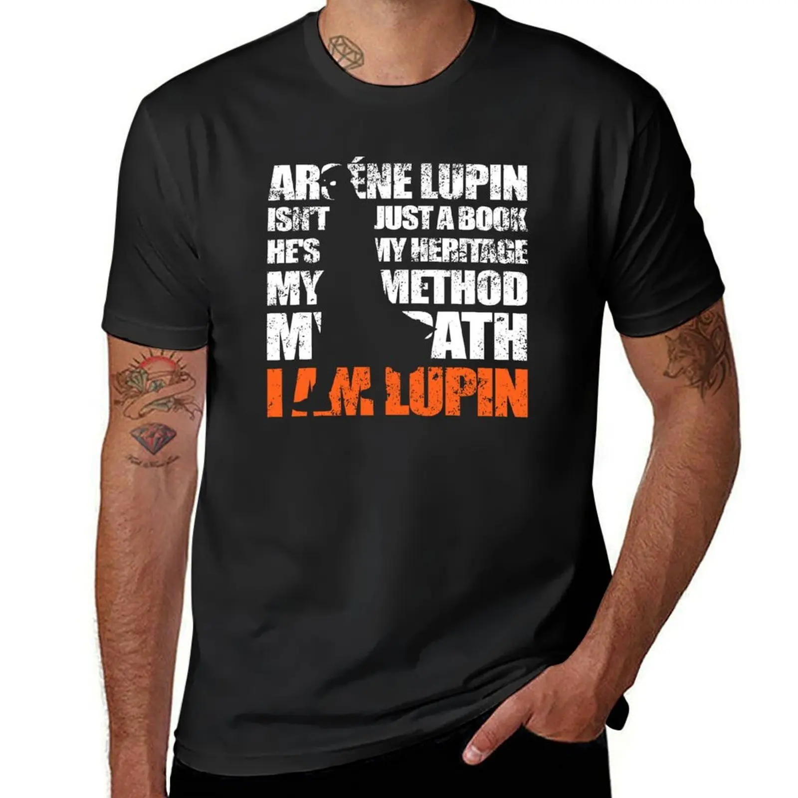 I am Lupin T-Shirt sweat korean fashion sports fans plus sizes t shirt men