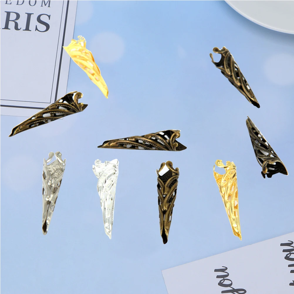 

Handmade Butterfly Petunia Hollow Out Alloy Pendant Diy Jewelry Accessories Bead Caps Receptacle Charms Unique Shape Costume