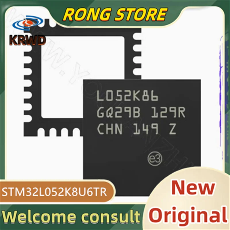 

5PCS STM32L052K8U6 New and Original Chip IC QFN32 STM32L052K8U6TR STM32L052K8U6T STM32L052K8U6