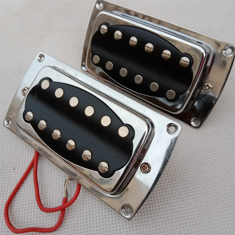 Korean Electric Guitar Alnico Pickups,Neck Pickup and Bridge Pickup, Passived Pickups, Stainless Steel Outer Frame, BJH-159