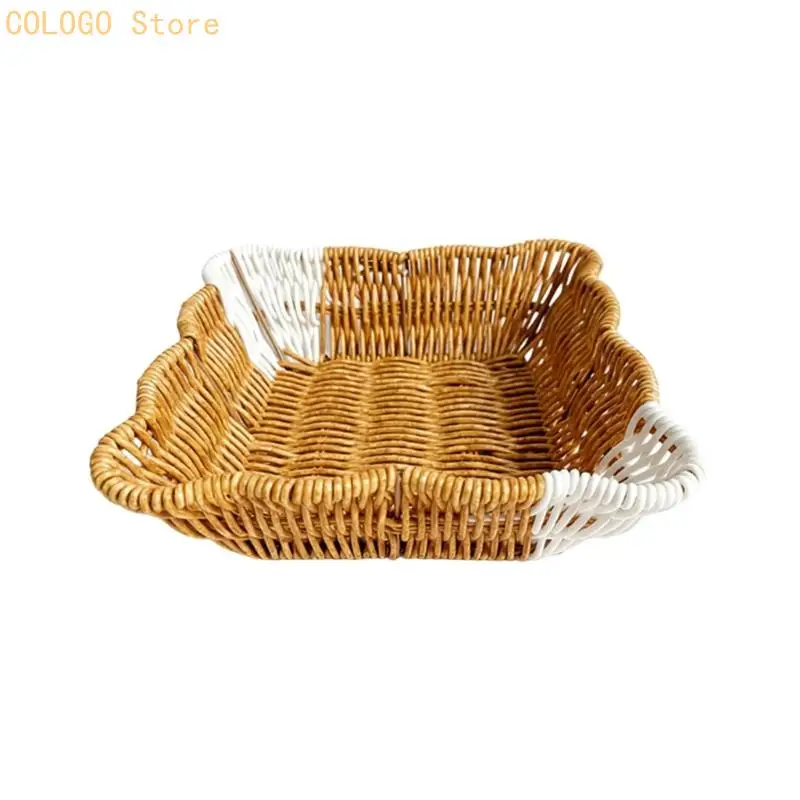 Modern Two Color Fruit Bowl With Dividers For Displaying Sweet Nut And Appetizers Easy To Clean PP Construction D0LD