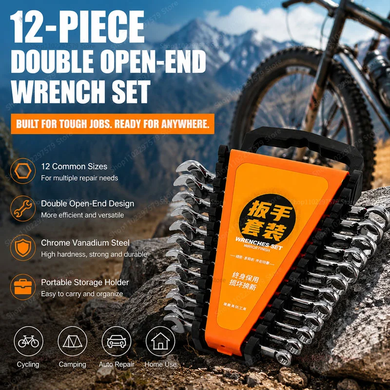 12-piece-wrench-set-8-19mm-double-head-open-end-anti-slip-portable-universal-household-hand-tool-for-car-bicycle-diy-repair-work