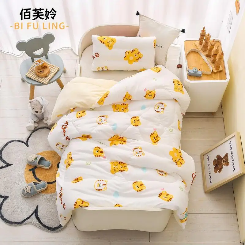 

Children's Quilt Warm Silk Cotton Core for Nap Time Kindergarten Autumn Winter Spring Summer Single Person Student Cover All ...