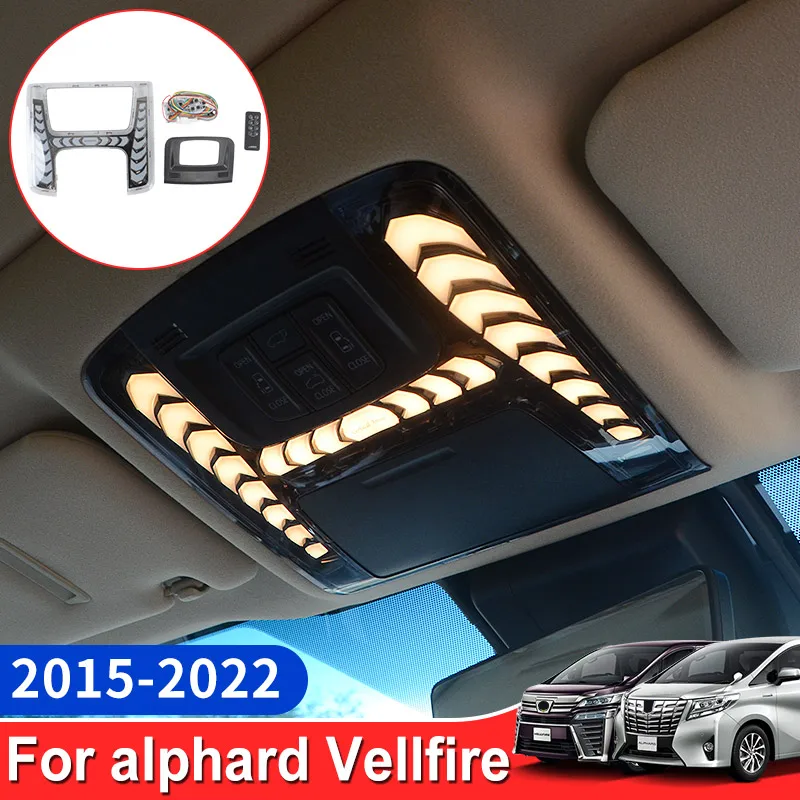 

For Toyota Alphard Vellfire 30 Series 2015-2022 Interior parts Modification Accessories Car Roof Lighting LED Reading Light