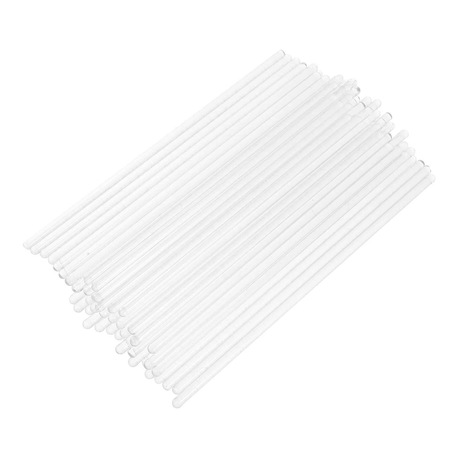 

50 Pcs High Temperature Resistant Glass Rod Drainage Rods Stirring Sticks Resistance Stirrer Transparent Experimental