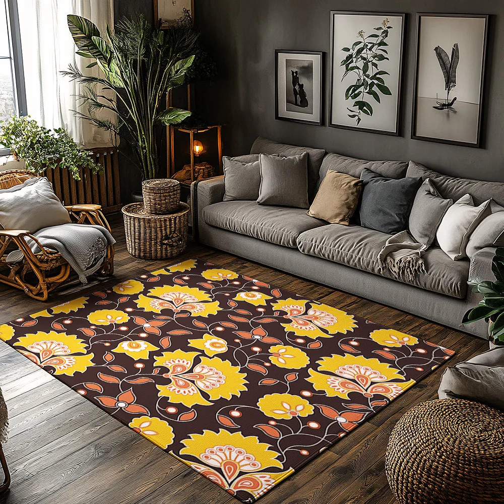 

Винтажный персидский ковер, коврик с традиционным восточным узором, домашний декор, напольный коврик для гостиной, нескользящий, моющийся, в стиле Kilim