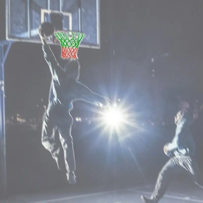 652F Braided Basketball Hoop Net, Indoor & Outdoor Sports Part All Weather Basketball Hoop Meshes Net Replacement