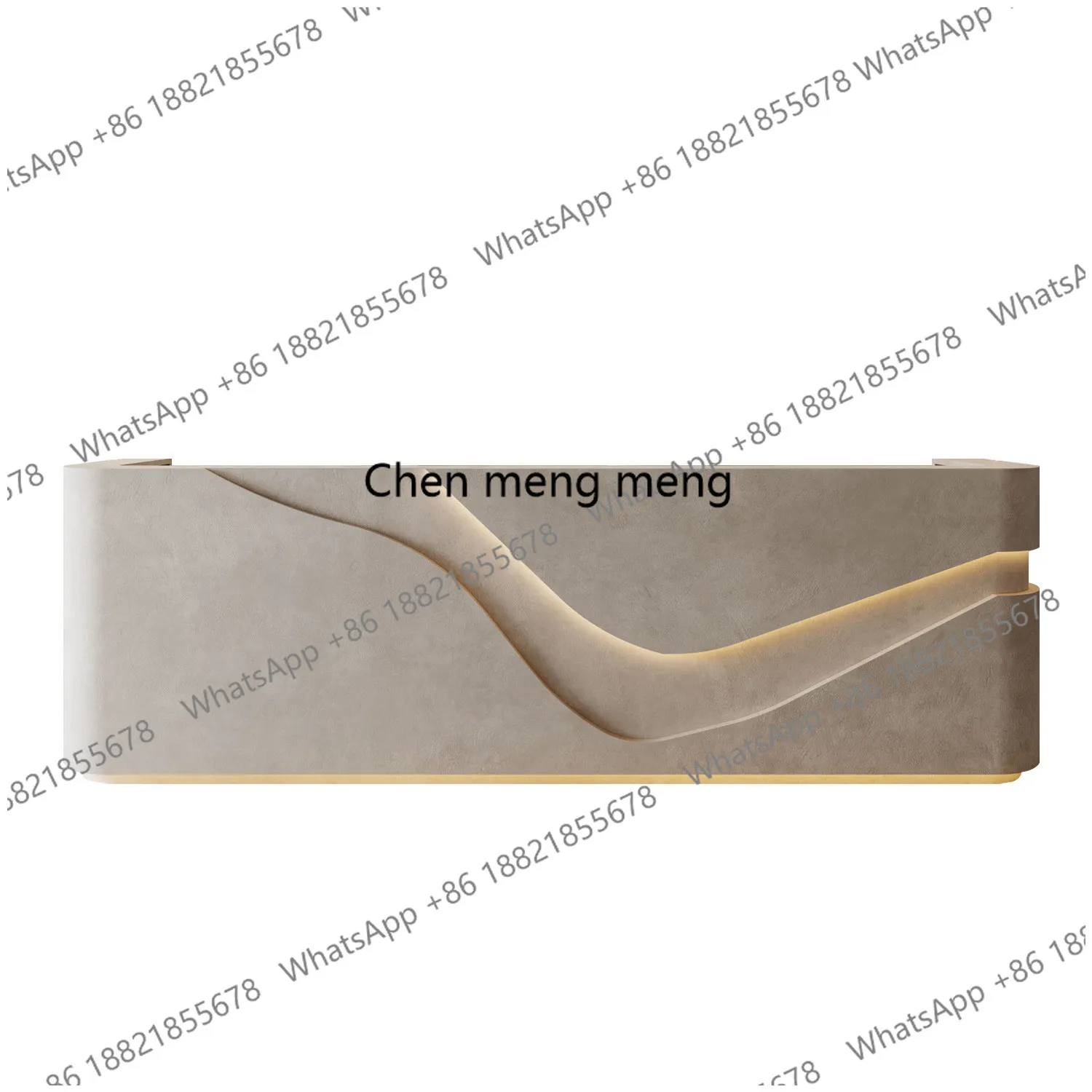 

Beauty Salon Cashier Modern Simple Cream Style Front Desk Light Luxury High-end Reception Desk