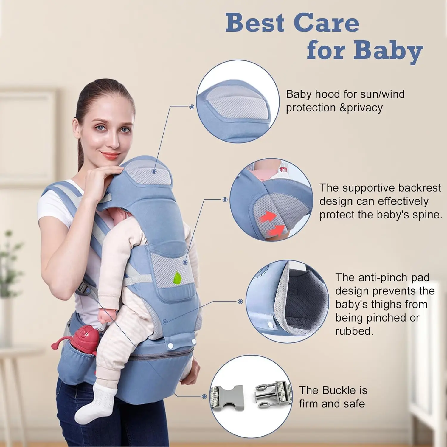 Newborn Baby Carriers Belt With Hip Seat 0 To 3 Years Backpack Multi-use Adjustable Ergonomic Infant Baby Waist Stool Backpack