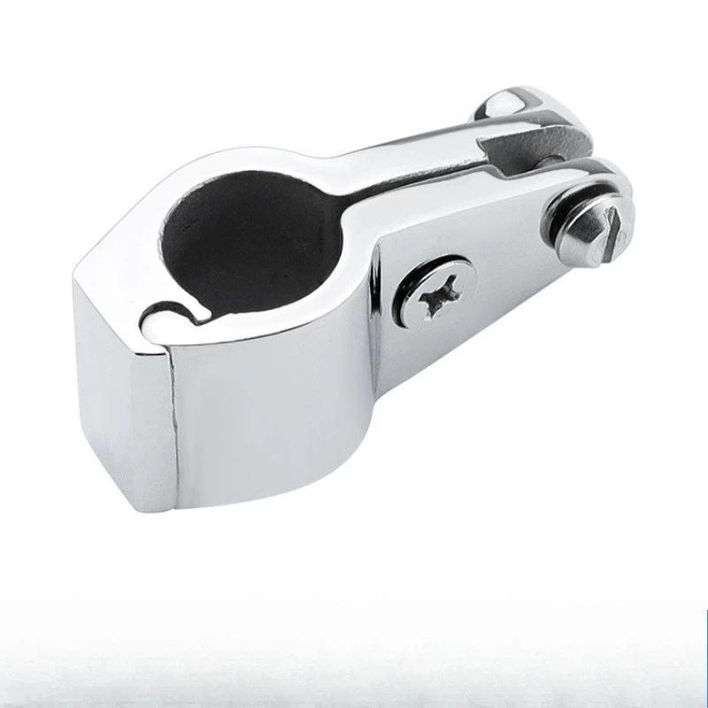 Chute pipe clamp 316 stainless steel pipe connector, marine awning accessories, yacht canopy fixture buckle