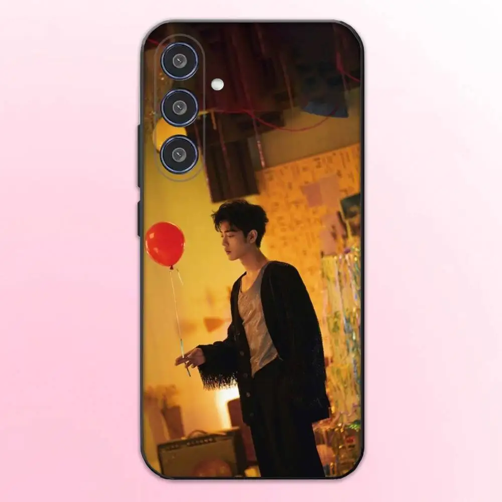 De Ongetemde Xiao Zhan Coque Shell telefoon Case Voor Samsung Galaxy A73,A72,A71,A70,A53,A52,A51,Anderen Zachte Zwarte Shell