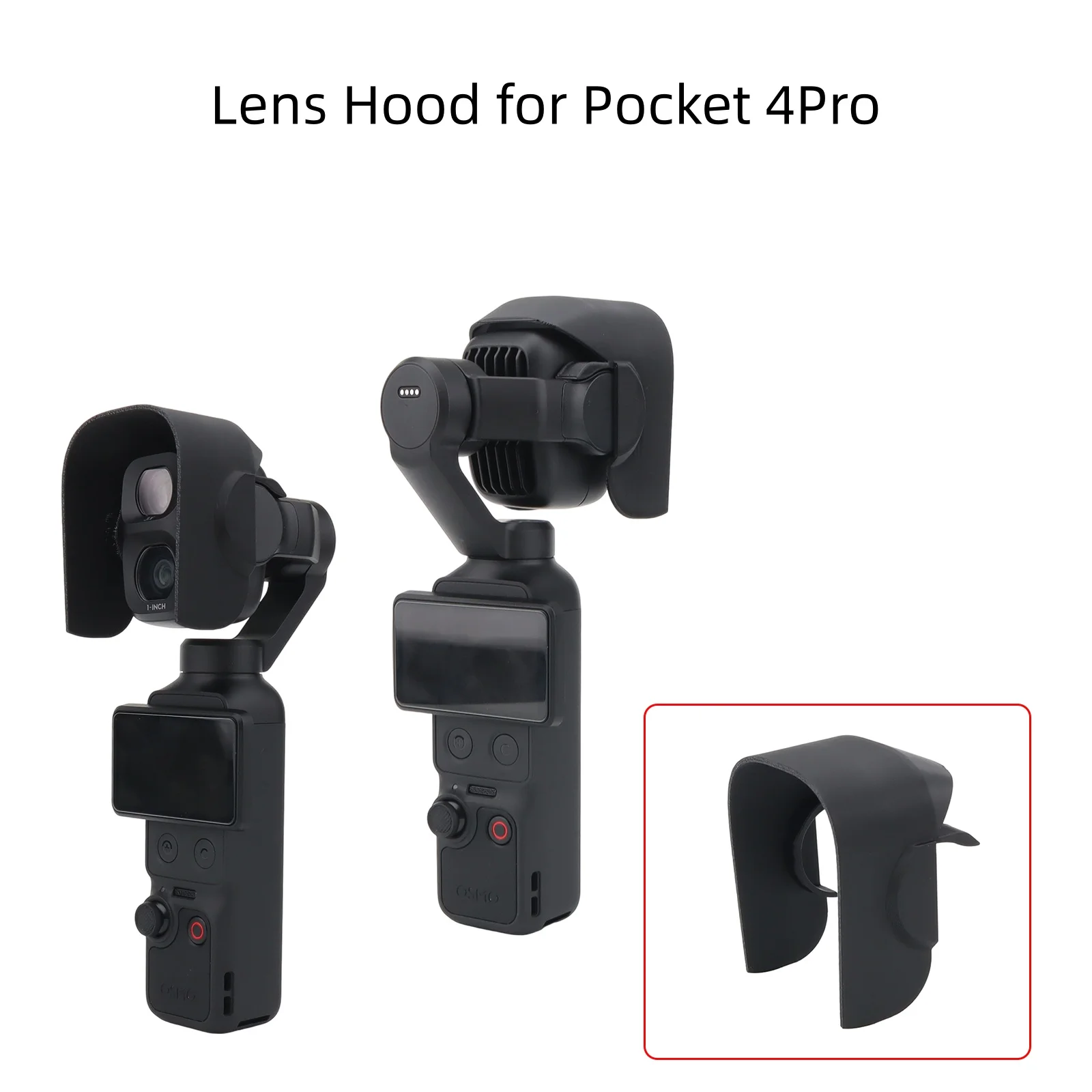 For DJI Pocket 4Pro Lens Hood: Scratch-Resistant, Light-Blocking Shooting Protection Cover
