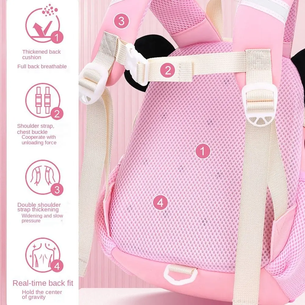 Mochila de Panda de dibujos animados de tendencia, bolso escolar portátil ligero, bolso de hombros informal para jardín de infantes