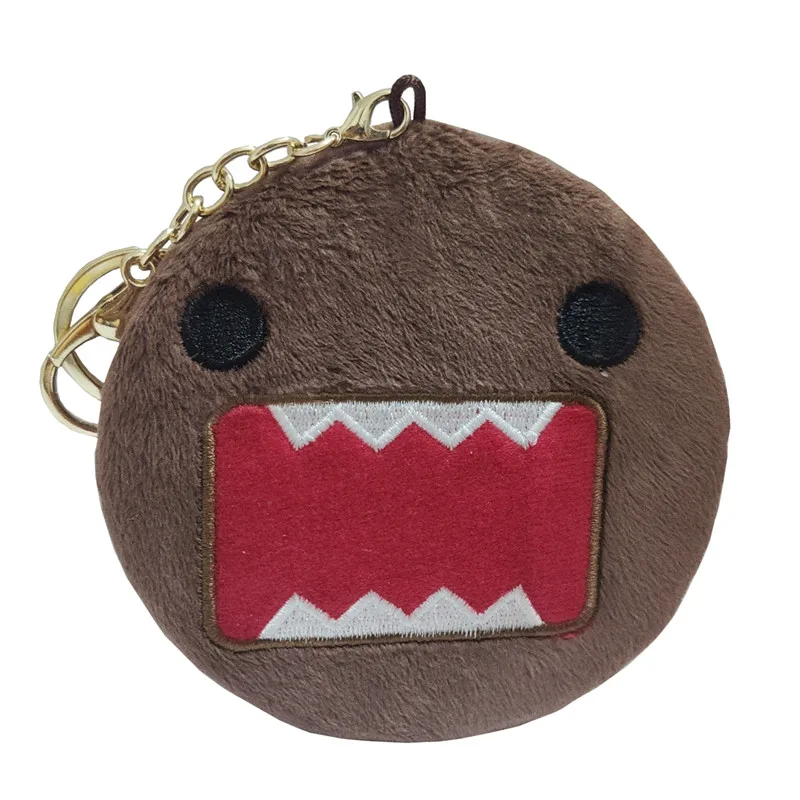 Domo Kun Portachiavi in peluche Portachiavi portatile mini piccolo specchio Portachiavi borsa Kawaii