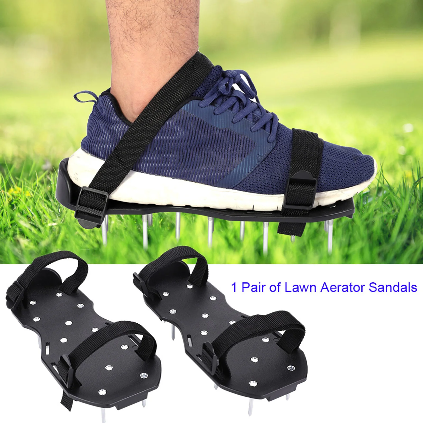 Cressi Heavy Duty Lawn Aerator Sandals with Plastic Buckle