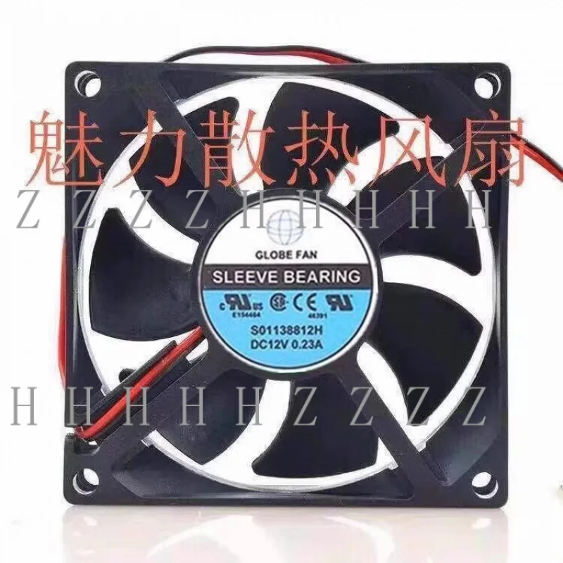 

Z 1PCS S01138812H 8025 DC12V 0.23A 8CM 2-проводной вентилятор охлаждения корпуса блока питания