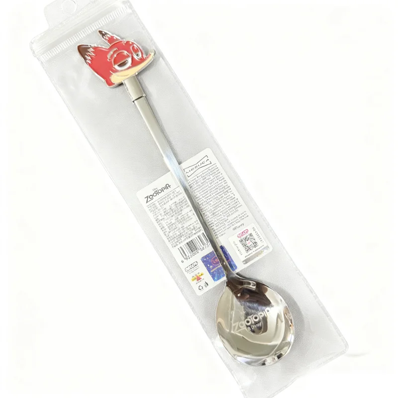 

Disney Judy Nick новая девушка с длинной ручкой, ложка из нержавеющей стали 304, милая мультяшная кофейная ложка, ложка для перемешивания воды, ешь еду, использовать