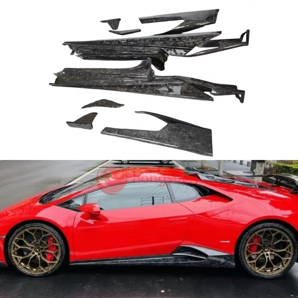 

Forged Carbon M-Style Side Skirt Automotive Body Kit Parts for Lamborghini Huracan LP580 LP610 EVO