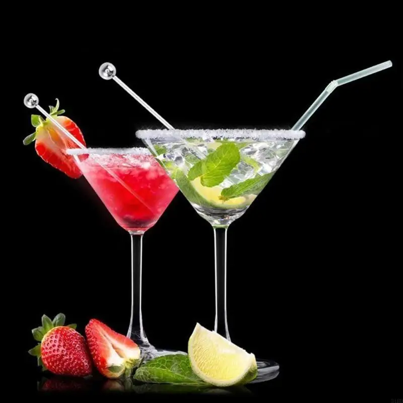   10x Cocktail Picks for Drinks, Stainless Steel Cocktail Toothpicks Reusable Cocktail Skewers Garnish Picks Skewers