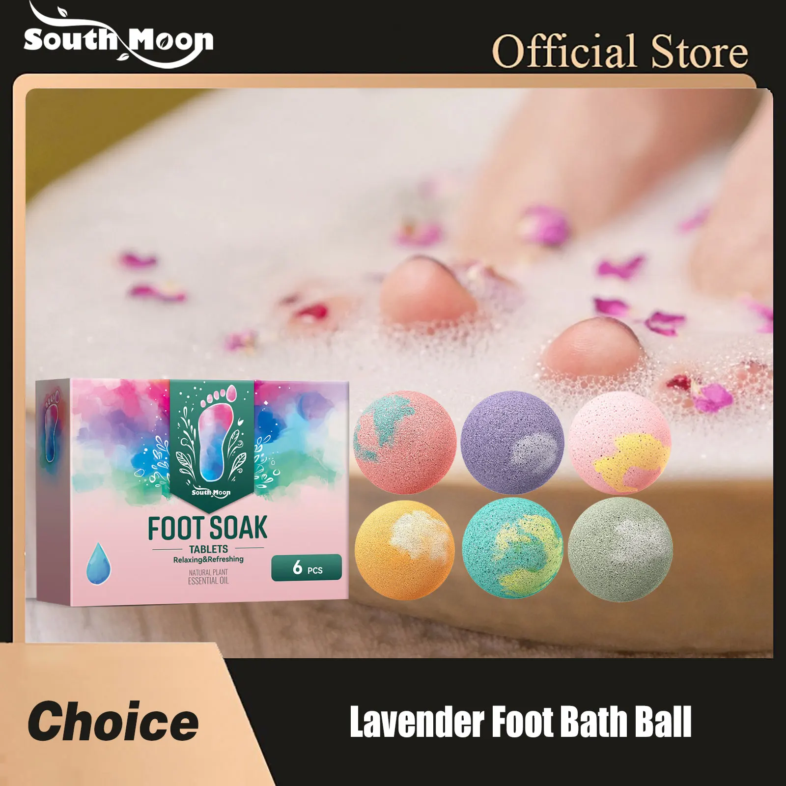 Lavender Foot Bath Ball Bubble SPA Long Lasting Fragrance Relaxing Scent Repair Dryness Deep Clean Body Stress Relief Bath Balls