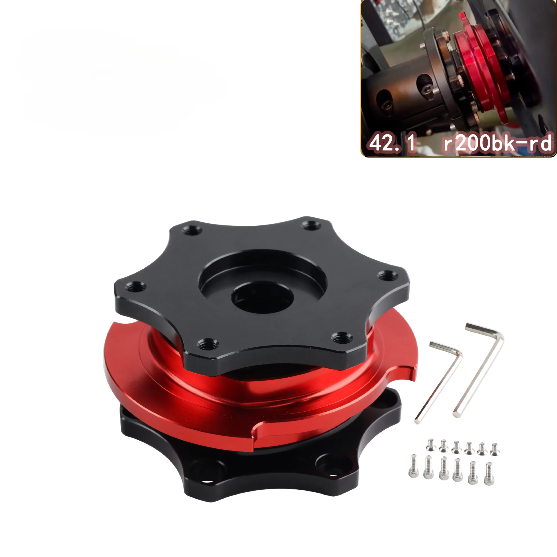 Steering Wheel Quick Release Hub Boss Kit Wheel Hub Adapter Fit For 6-bolt x 70mm Pattern Short Hubs and Steering Wheels