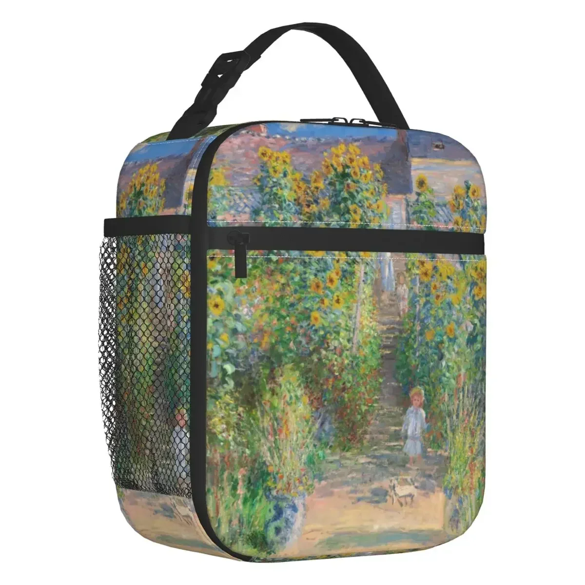 

The Artist's Garden At Giverny Insulated Lunch Bags for Camping Travel Claude Painting Leakproof Cooler Thermal Bento Box