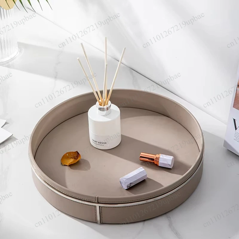 Luxury Stainless Steel & Leather Tissue Box, Minimalist Coffee Table Organizer Premium Home Decor for Living Room